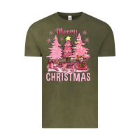 Vintage Olive pink merry christmas bbs Vintage Tee - BundleAndBundleShop