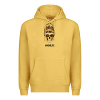 Antique Gold Brown Glitter, Western Vintage Patterned Mom Skull Premium Hoodie - Bettercallsaul