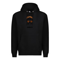 Black Brown Glitter, Western Vintage Patterned Mom Skull Premium Hoodie - Bettercallsaul