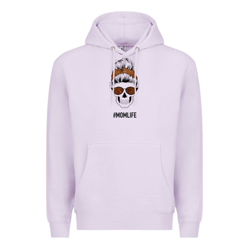 Brown Glitter, Western Vintage Patterned Mom Skull Premium Hoodie by Bettercallsaul | Teevron