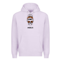 Lilac Brown Glitter, Western Vintage Patterned Mom Skull Premium Hoodie - Bettercallsaul
