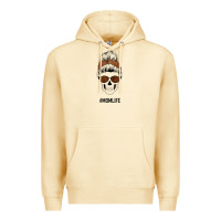 Pina Colada Brown Glitter, Western Vintage Patterned Mom Skull Premium Hoodie - Bettercallsaul