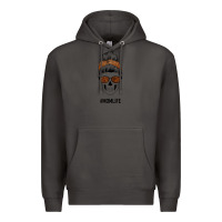 Smoke Brown Glitter, Western Vintage Patterned Mom Skull Premium Hoodie - Bettercallsaul
