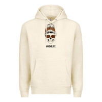 Tofu Brown Glitter, Western Vintage Patterned Mom Skull Premium Hoodie - Bettercallsaul