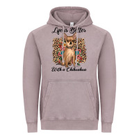 Vintage Zinc life is better with a chihuahua Vintage Hoodie - JahusDesignShop