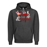 Charcoal Heather even cupid need a margarita Zipper Hoodie - MaliasSmallBusiness