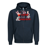 Navy even cupid need a margarita Zipper Hoodie - MaliasSmallBusiness