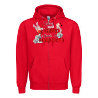 Red even cupid need a margarita Zipper Hoodie - MaliasSmallBusiness