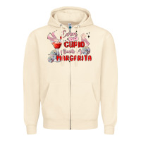 Sandshell even cupid need a margarita Zipper Hoodie - MaliasSmallBusiness
