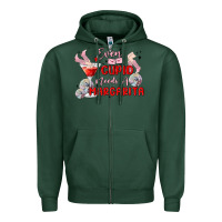 Sports Green even cupid need a margarita Zipper Hoodie - MaliasSmallBusiness