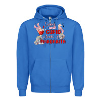 True Royal even cupid need a margarita Zipper Hoodie - MaliasSmallBusiness