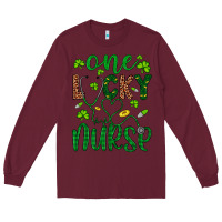 Burgundy Leopard Glitter One Lucky Nurse Long Sleeve Tee - Artiststas