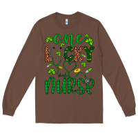 Chestnut Leopard Glitter One Lucky Nurse Long Sleeve Tee - Artiststas