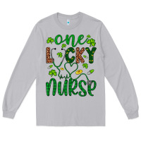 Moon Dust Leopard Glitter One Lucky Nurse Long Sleeve Tee - Artiststas