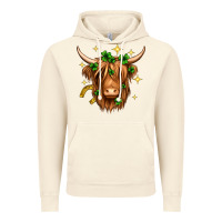Vintage Artic St. Patrick's Day Highland Cow Vintage Hoodie - Neo Western