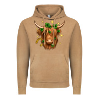 Vintage Camel St. Patrick's Day Highland Cow Vintage Hoodie - Neo Western