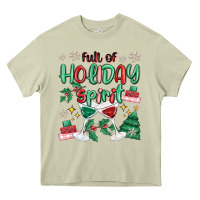Mossy full of holiday Heavy Core Tee - MaliasSmallBusiness
