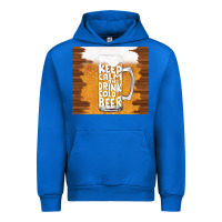 Cobalt keep calm and drink cold beer Urban Hoodie - TumblerDesignByShophia
