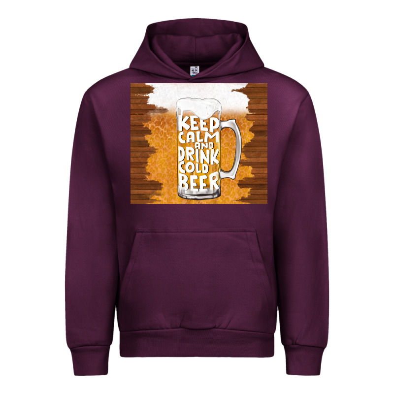 Keep Calm And Drink Cold Beer Urban Hoodie by TumblerDesignByShophia | Teevron