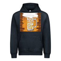 Navy keep calm and drink cold beer Urban Hoodie - TumblerDesignByShophia