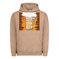 Pigment Burro keep calm and drink cold beer Urban Hoodie - TumblerDesignByShophia