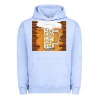 Pigment Grape Ice keep calm and drink cold beer Urban Hoodie - TumblerDesignByShophia
