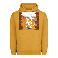 Pigment Peanut Butter keep calm and drink cold beer Urban Hoodie - TumblerDesignByShophia