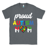 Charcoal Heather Proud Autism Mom Mothers Day Gift Autism Awareness Classic Tee - CowhideDigitalArt