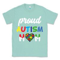 Seafoam Proud Autism Mom Mothers Day Gift Autism Awareness Classic Tee - CowhideDigitalArt