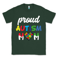Sports Green Proud Autism Mom Mothers Day Gift Autism Awareness Classic Tee - CowhideDigitalArt