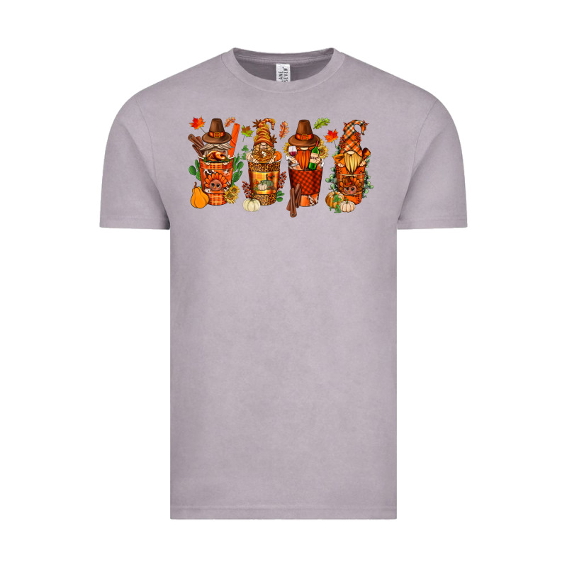 Thanksgiving Coffee Cups With Gnomes Bbs Vintage Tee by BundleAndBundleShop | Teevron