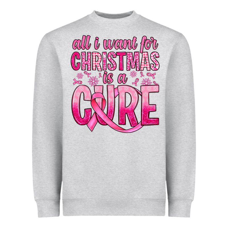 All I Want For Christmas Is A Cure Heavyweight Sweatshirt by JahusDesignShop | Teevron