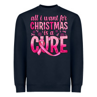 Navy all i want for christmas is a cure Heavyweight Sweatshirt - JahusDesignShop