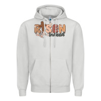 Dove Grey risen indeed Zipper Hoodie - MaliasSmallBusiness