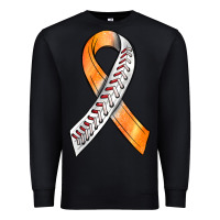 Black Kidney Cancer Ribbon Baseball Premium Sweatshirt - BundleAndBundleShop
