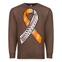Chestnut Kidney Cancer Ribbon Baseball Premium Sweatshirt - BundleAndBundleShop