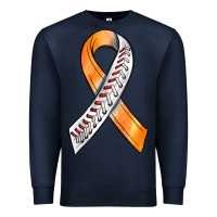 Navy Kidney Cancer Ribbon Baseball Premium Sweatshirt - BundleAndBundleShop