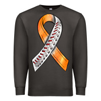Smoke Kidney Cancer Ribbon Baseball Premium Sweatshirt - BundleAndBundleShop
