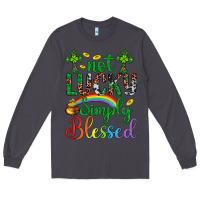 Smoke Western St. Patrick's Day Cross Not Lucky Simply Blessed Long Sleeve Tee - Artiststas