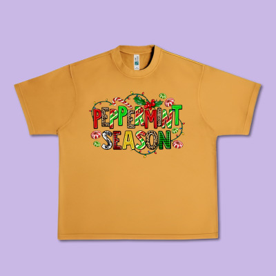 Peppermint Season Urban Heavy Tee Designed By Adodesignshop