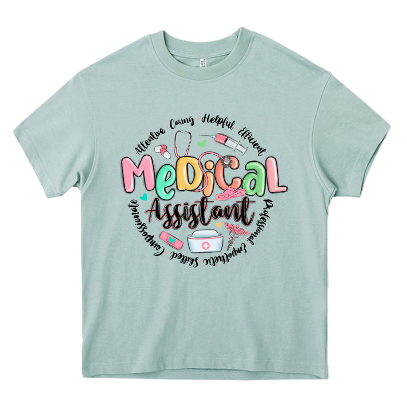 Medical Assistant Nurse Heavy Core Tee by MaliasSmallBusiness | Teevron