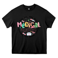 Black medical assistant nurse Heavy Core Tee - MaliasSmallBusiness