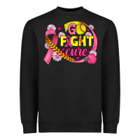 Black breast cancer go fight cure softball Heavyweight Sweatshirt - JahusDesignShop