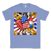 Colony Blue patriotic popsicles and sunflowers Classic Tee - BundleAndBundleShop