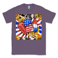 Lavender patriotic popsicles and sunflowers Classic Tee - BundleAndBundleShop