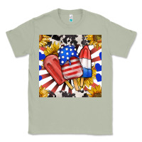 Matcha patriotic popsicles and sunflowers Classic Tee - BundleAndBundleShop