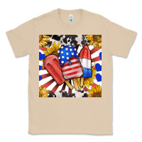 Mushroom patriotic popsicles and sunflowers Classic Tee - BundleAndBundleShop
