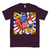 Plum patriotic popsicles and sunflowers Classic Tee - BundleAndBundleShop