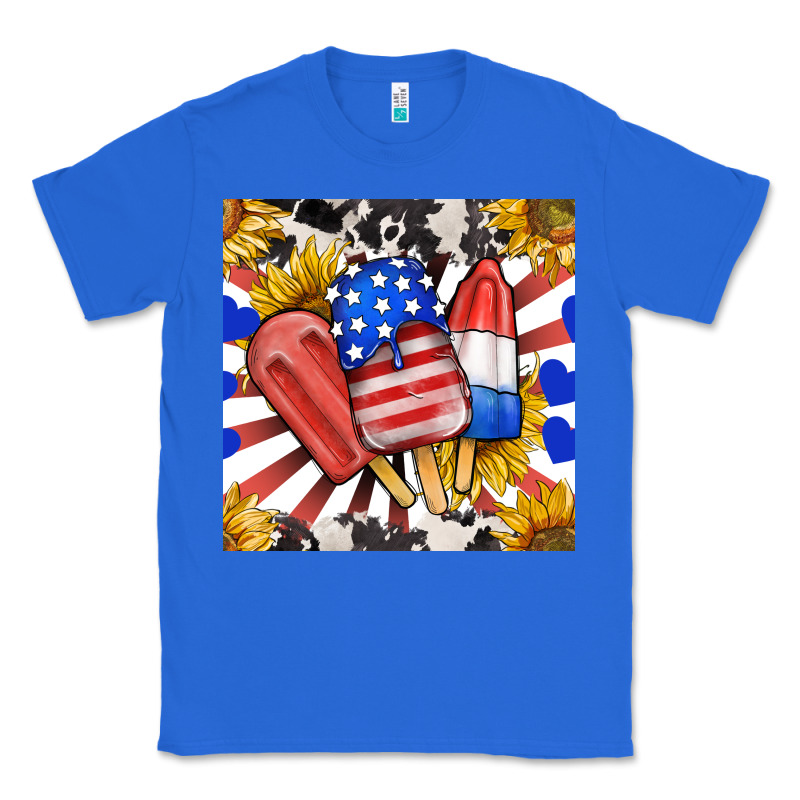 Patriotic Popsicles And Sunflowers Classic Tee by BundleAndBundleShop | Teevron