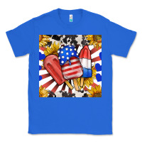 True Royal patriotic popsicles and sunflowers Classic Tee - BundleAndBundleShop